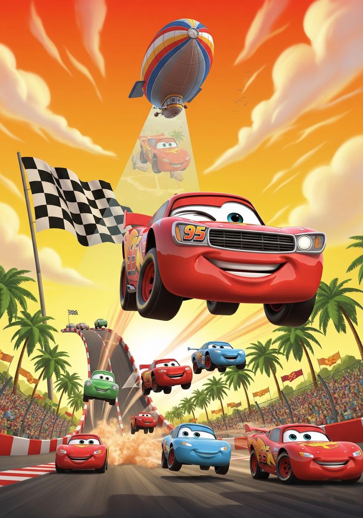 Մեքենաներ (Cars) 3D ծննդյան հրավիրատոմս