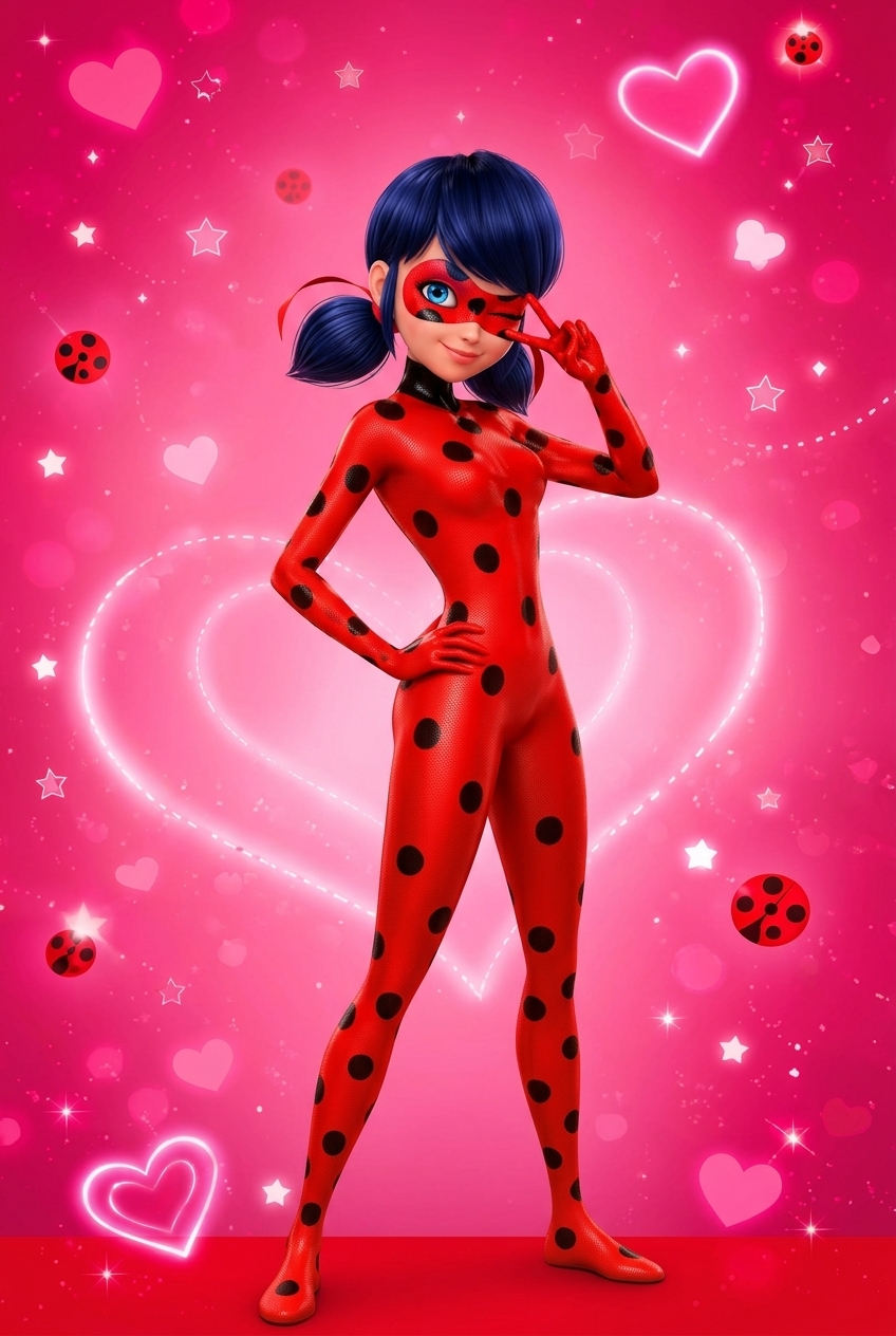 Miraculous Ladybug 3D ծննդյան հրավիրատոմս