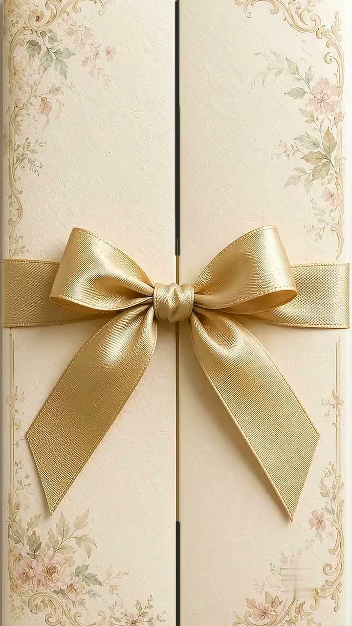 Gold Bow Gatefold