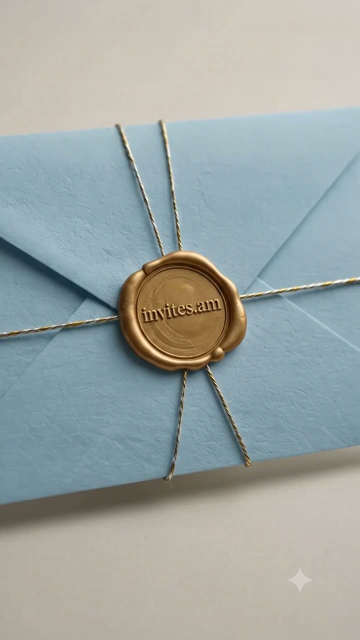 Blue Wax Envelope